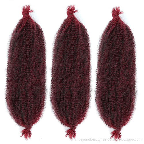Factory Price long Soft Pre Separated Afro Spring Twist Crochet Braid Hair For Butterfly Locs